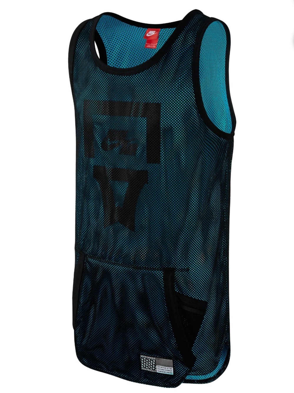 Nike Teal and Black Mesh Tank